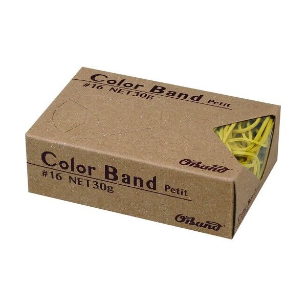 オーバンド カラーバンド プチ 30g イエロー 90 x 59 x 28 mm GGC030YW 190本