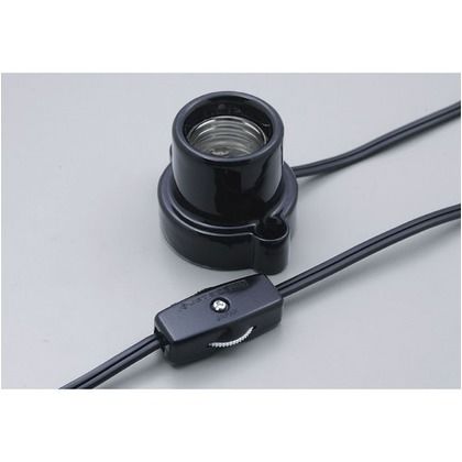 コード付ソケット E26 ブラック 1.5m M2615H(BK) 1