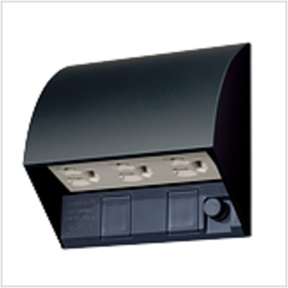 パナソニックエコソリューションズ スマート設置防水トリプルコンセント ブラック W130×H126×D67mm WK4603B...