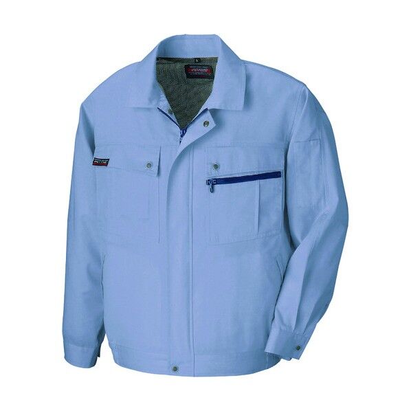 長袖サマーブルゾン(無地)(男女兼用)AZ5590-076ミストバイオレット6L 076ミストバイオレット 6L 5590 1