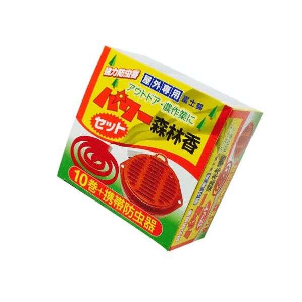 パワー森林香10巻+携帯防虫器セット
