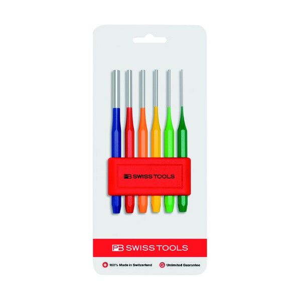 平行レインボーピンポンチセット ホルダー付