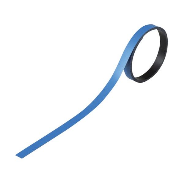 テープ状カラーマグネット マグネ10B 青 10mm×1m×0.8mm 312016 3本