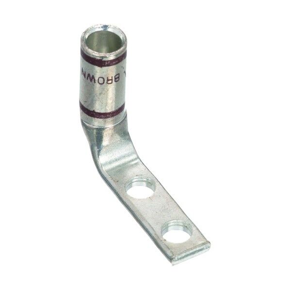 パンドウイット 銅製圧縮端子 2穴 幅細取付板 電線サイズ AWG2 取付穴サイズ 取付穴間隔 バレル角度 90度 69mm,160mm LCDN2-14AF-Q 25個...