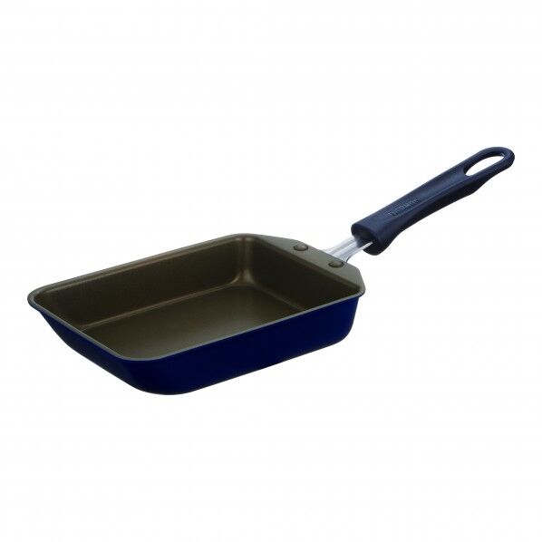 サーモス デュラブルシリーズ 玉子焼きフライパン13×18.5cmネイビー KFI-013E 1個