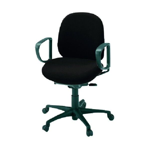 652866)事務イス 950-2 KB-F27SEL-N BK 1点