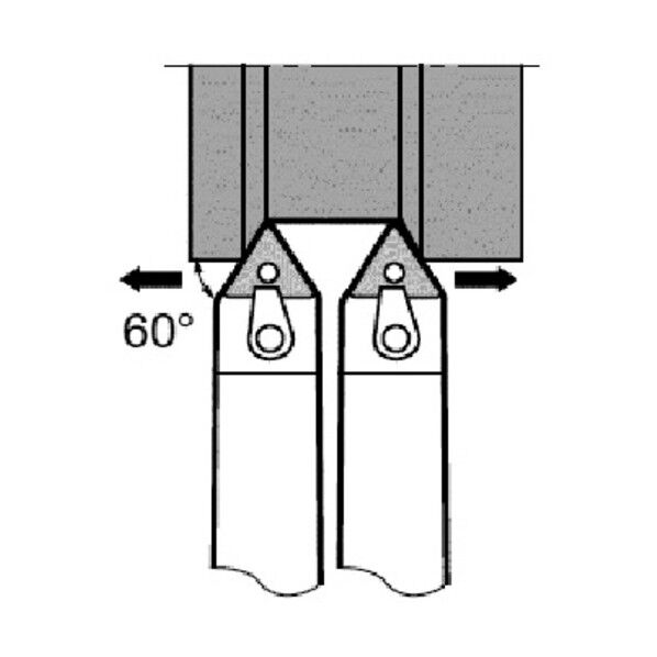 外径用TACバイト 170 x 40 x 35 mm 711.000G MTENN2525M16