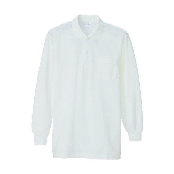長袖ポロシャツ(男女兼用)AZ860-001ホワイトLL 001ホワイト LL 860 1
