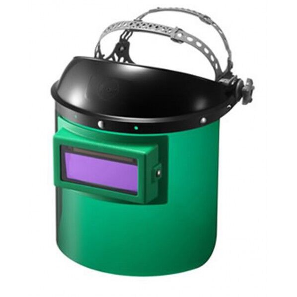 防災面型レインボーミニ(ヘルメット取付型)溶接用遮光面