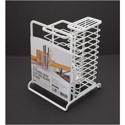 包丁・まな板スタンド・ツールスタンド付 ホワイト (W)140×(H)200×(D)140mm 1