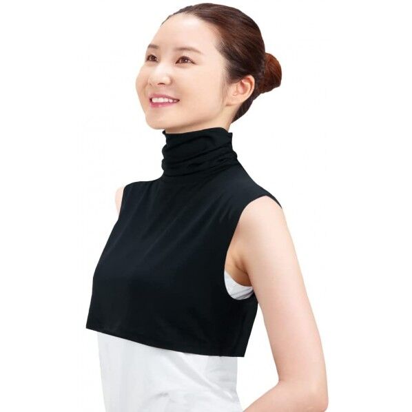 UVネックカバー 付け襟 ブラック UV-2891 1個