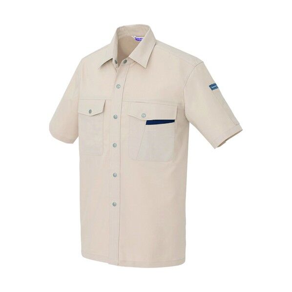 半袖シャツ(男女兼用)AZ966-002ベージュ3L 002ベージュ 3L 966 1