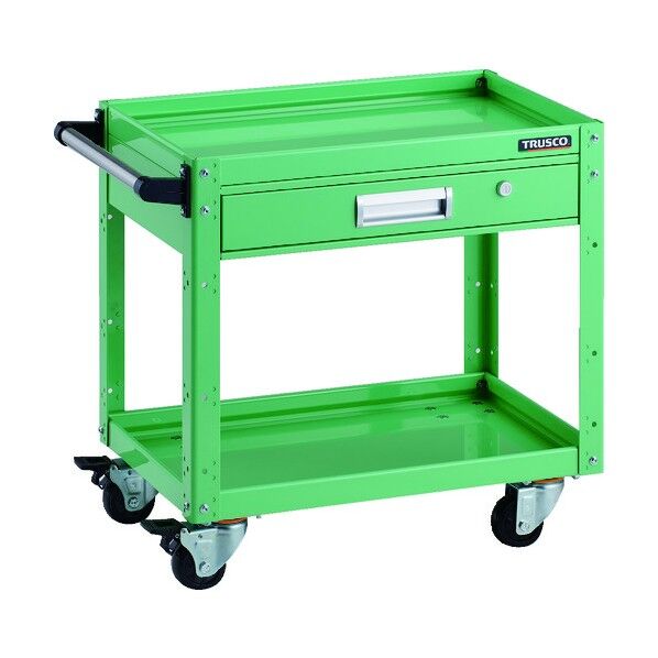 イーグルワゴン 600X400 引出付 4輪自在 ヤンググリーン EGW-662VJ-YG 1点