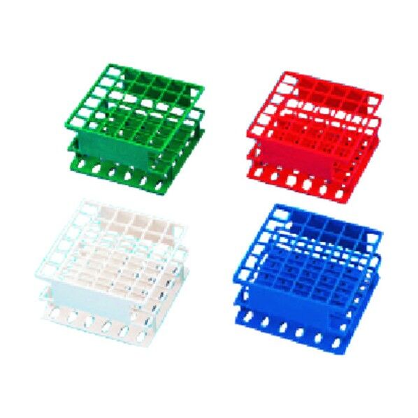 アンワイヤーハーフ試験管立13φ用 白色 602-21-25-31 1点