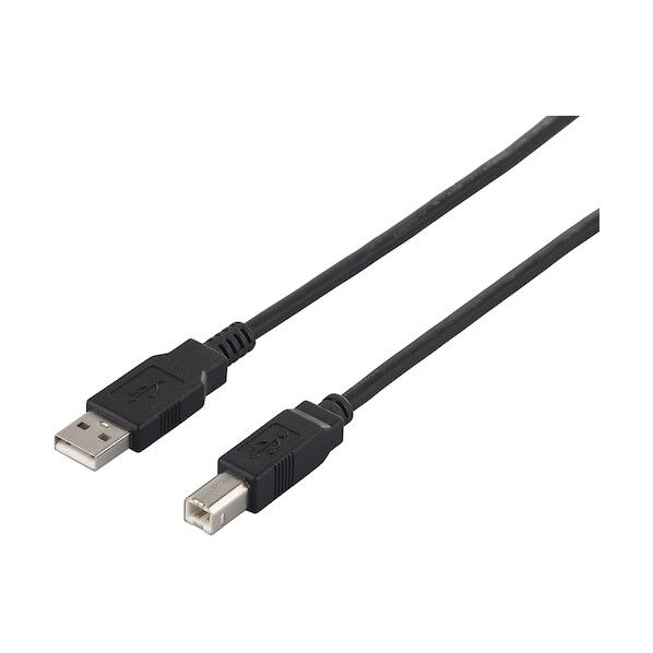バッファロー USB2.0 A to B 環境対応ケーブル 0.5m ブラック BU2ABK05BK 1個