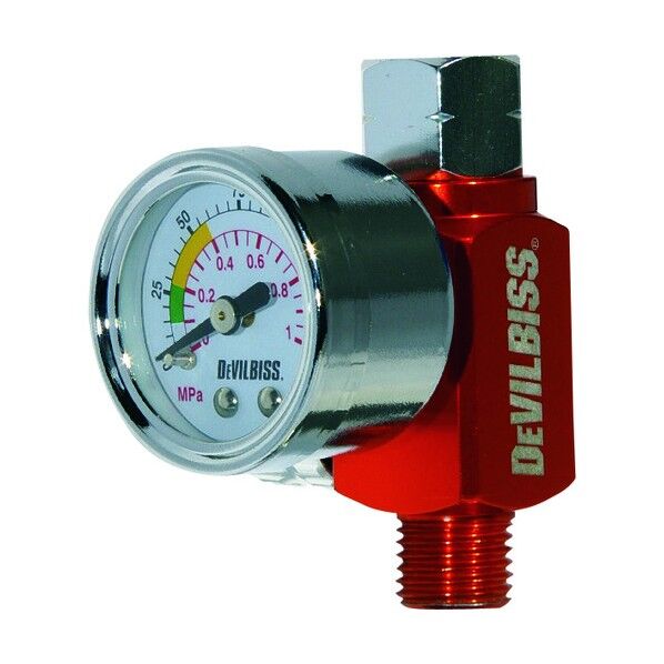 デビルビス ガン手元エアバルブ(ゲージ付)