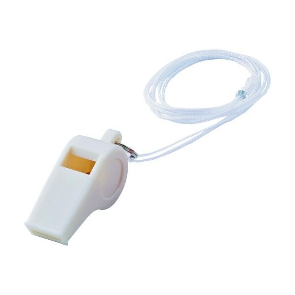 笛(ホイッスル)プラ笛201‐W プラスチック製 58.8mm 144202 12個