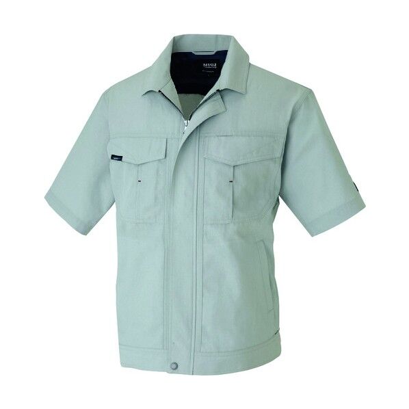 半袖ブルゾン(男女兼用) 003シルバーグレー 4L 1632 1