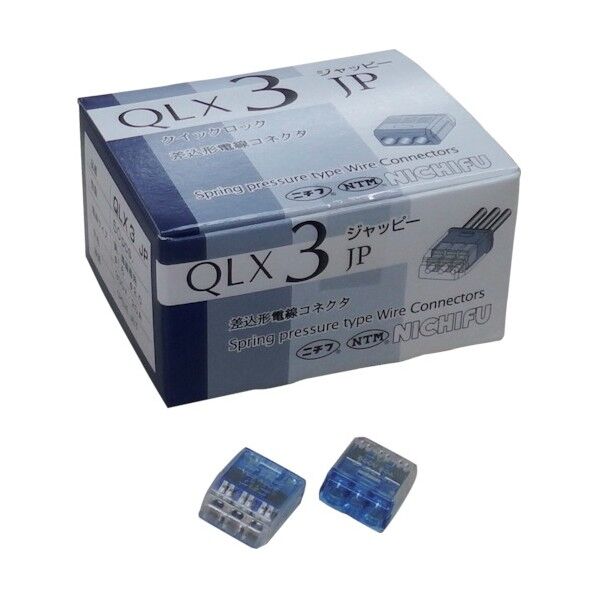 JAPPY 差込形電線コネクタ クイックロック 極数3 QLX-3-JP-BCL 50個