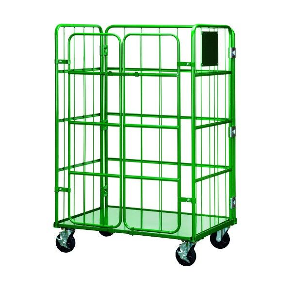 ロールボックスパレット 折りたたみカゴ車 KB-5C 観音扉仕様