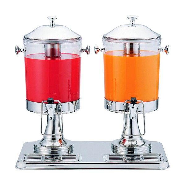 KINGO ジュースディスペンサー 10402-2 6L×2 6L 2連タイプ FZY4401 1個