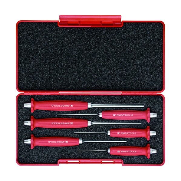 PBスイスツールズ758SETハンドル付平行ピンポンチBOXセット