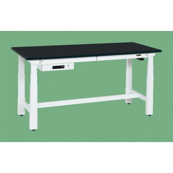 電動昇降作業台(重量タイプ/耐荷重250kg/特殊アクリル系樹脂天板/H630~1280/引出付)