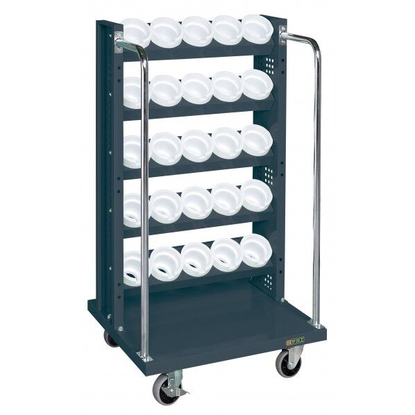 ツーリングワゴン(TLR5段タイプ/W670/自在2輪、固定2輪タイプ/ダークグレー色)