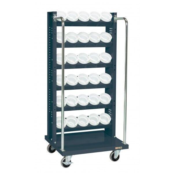 ツーリングワゴン(TLR6段タイプ/W670/自在2輪、固定2輪タイプ/ダークグレー色)