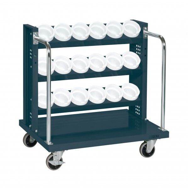 ツーリングワゴン(TLR3段タイプ/W790/自在2輪、固定2輪タイプ/ダークグレー色)