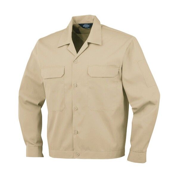 開襟長袖ブルゾンA-6651 2 ベージュM A-6651-2-M 1点