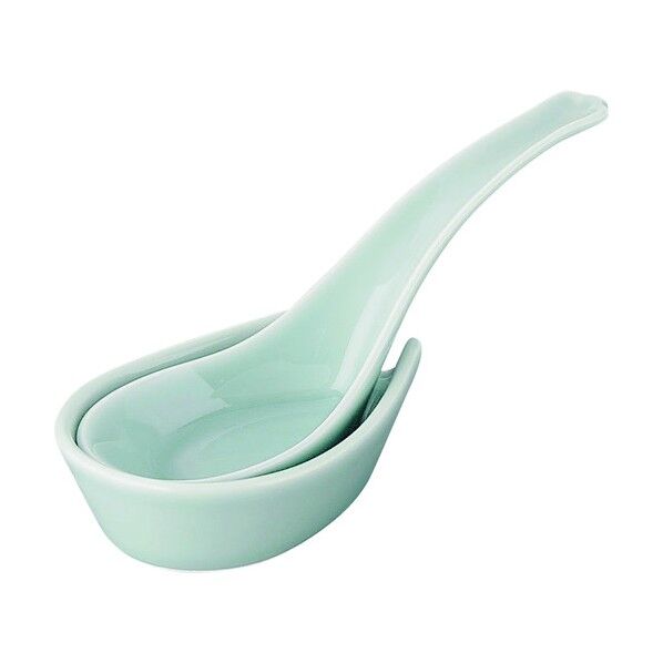 エムズジャパン 青磁 台付レンゲ 大 Z-008 RMJ4801 1個