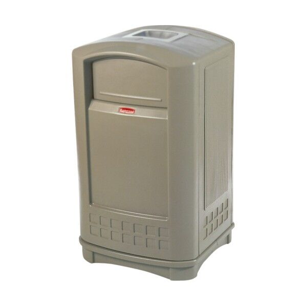 ラバーメイド プラザコンテナ 灰皿付き ブラック