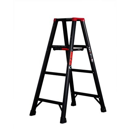 アルミ脚軽脚立 ブラック×ゴルゴ13 ブラック H1090×W520×D750㎜ RZB1.0-12【ゴルゴ13 1