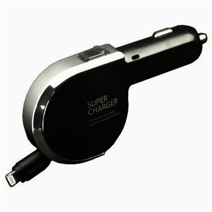 DC充電器 リール 1A LN ブラック W23×H100×D46mm KL27 1