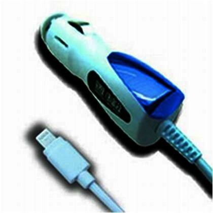 DC充電器2.4A LN WH-BL ホワイト/ブル- W24×H78×D24mm KL3 1