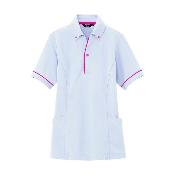 サイドポケット半袖ポロシャツ(男女兼用) 003シルバーグレー SS 7668 1