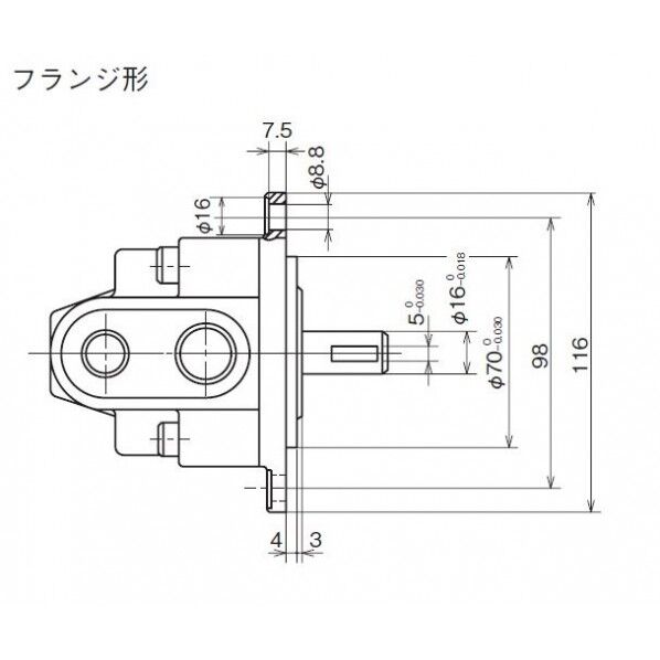 ダイキン(DAIKIN) 小形単段ベーンポンプ DS14P-20 1PC