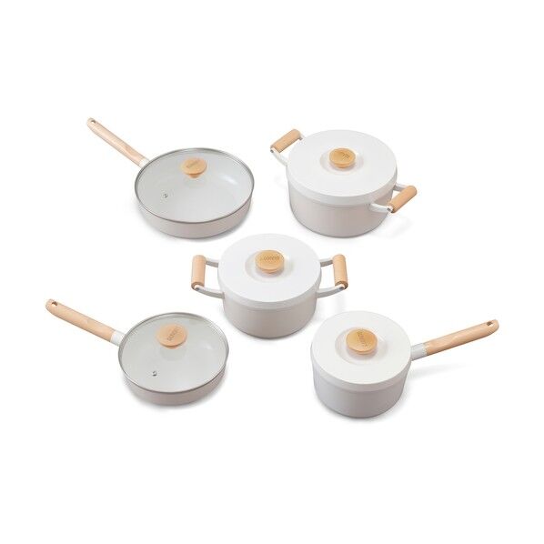 535633 ルオント フライパン・なべ 10点セット LUO-SE10W (535633) 1点