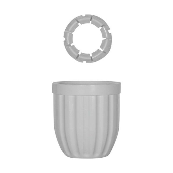 ツメ付きC型リング+ロックナットS