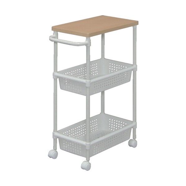 ウッドトップメタルポールワゴン