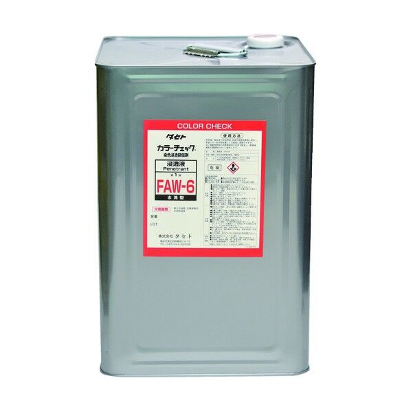 カラーチェック(浸透液) 缶タイプ 赤 FAW6-18 1缶