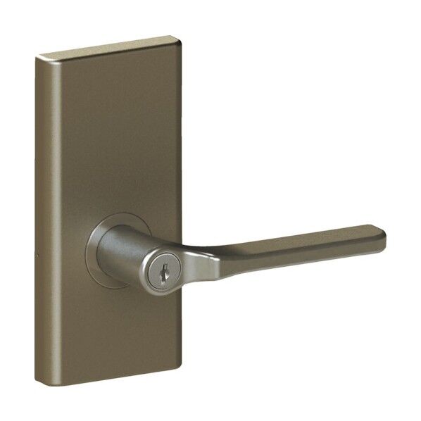 かんたん取替レバーハンドル 長座鍵付錠 ブロンズ 358-ML-B-5060 1個