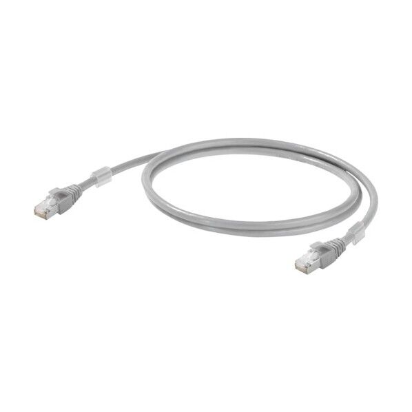 両端RJ45コネクタ付き産業用イーサネットケーブル(二重シールド構造)白色10.0m 1165940100 1点