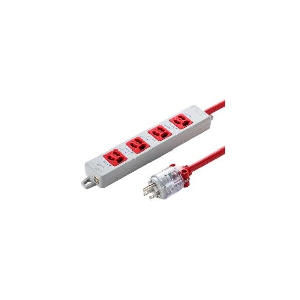 医用接地プラグ付き電源タップ TAP-HPM4-3R 1点