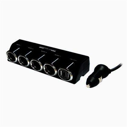 4連セパレートソケット USB2ポート 4.8A