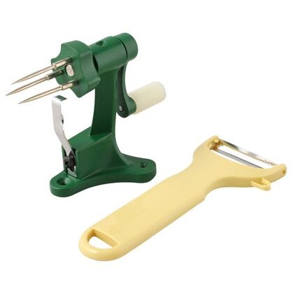 手動式 柿皮むき機ヘタ取付