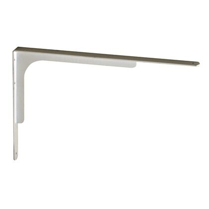 棚受 補強プレート付 ホワイト紛体塗装 350×500 YQ-42 1