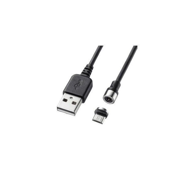 サンワサプライ Magnet脱着式microUSBケーブル 1m KU-MMG1 1点