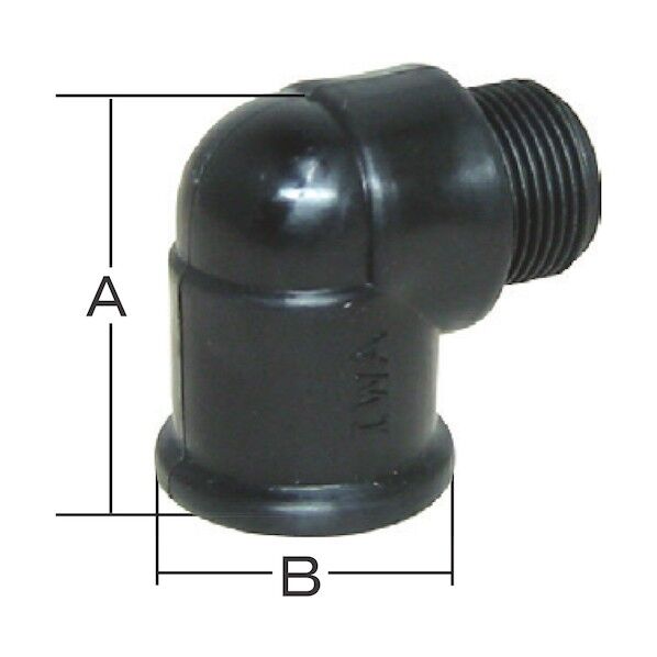 岩崎製作所 樹脂(PP)製 ストリートエルボ 49STL20P 1点...